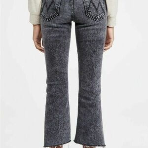 MOTHER The Insider Crop Step Fray jeans in the Train Stops